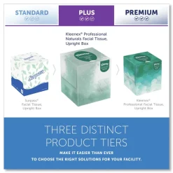 Kleenex Naturals 2-Ply Facial Tissues - White (90 Sheets/Box, 36 Boxes/Carton)