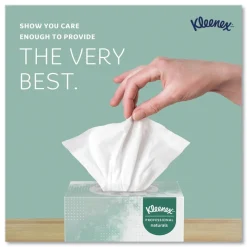 Kleenex Naturals 2-Ply Facial Tissues - White (90 Sheets/Box, 36 Boxes/Carton)