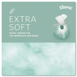 Kleenex Naturals 2-Ply Facial Tissues - White (90 Sheets/Box, 36 Boxes/Carton)