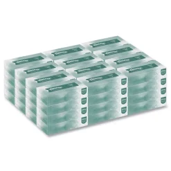 Kleenex Naturals 2-Ply Flat Box 8.3 in. x 7.8 in. Facial Tissues - White (48 Boxes/Carton, 125 Sheets/Box)