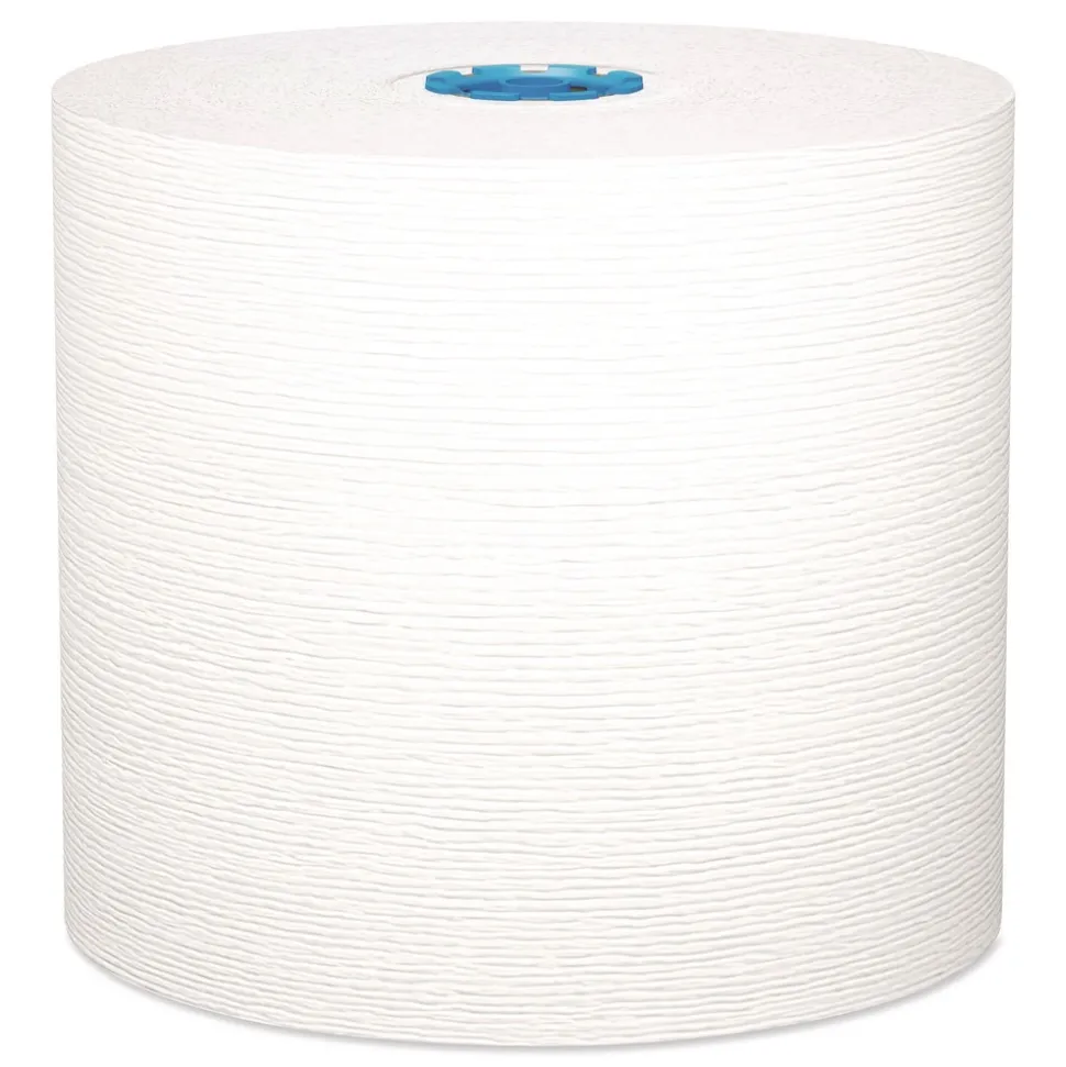 Kleenex 1-Ply 7.5 in. x 700 ft. Hard Roll Paper Towels with Premium Absorbency Pockets - White with Gray Core (6/Carton)