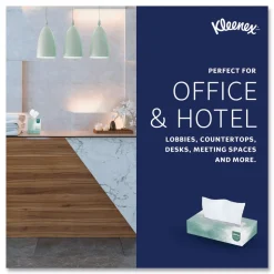 Kleenex 2-Ply Flat Box Naturals Facial Tissue for Business - White (125 Sheet/Box)