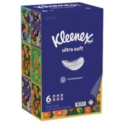 Kleenex 3-Ply Ultra Soft Facial Tissue - White (4 Packs/Carton)