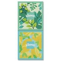 Kleenex Soothing Lotion 3-Ply Facial Tissue - White (8/Carton)