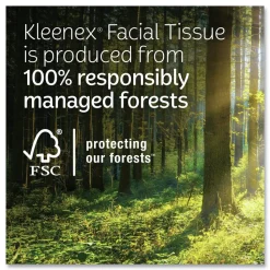 Kleenex Soothing Lotion 3-Ply Facial Tissue - White (8/Carton)