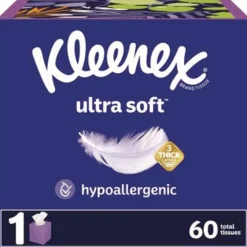 Kleenex Ultra Soft 3-Ply Facial Tissue - White (18/Carton)