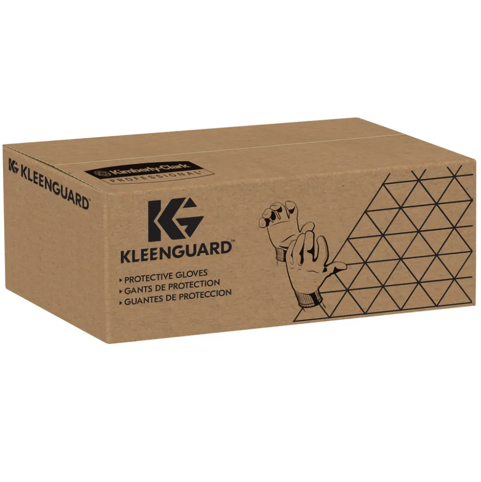 KleenGuard 12 Pairs/Pack KleenGuard G40 Multi-Purpose Latex Coated Gloves - Size 8, Black/Gray