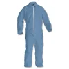 KleenGuard A65 Zipper Front Flame Resistant Coveralls with Hood/Elastic Wrists and Ankles - 3X-Large/Blue (21/Carton)