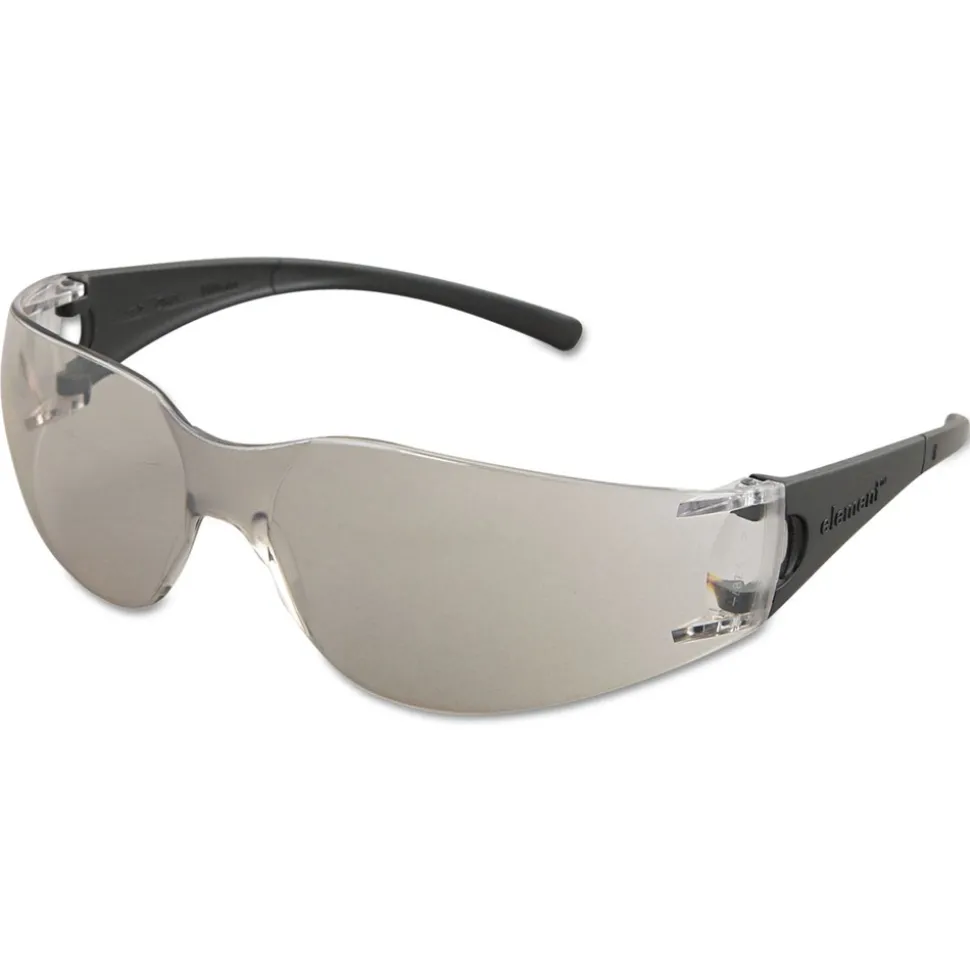 KleenGuard Element Indoor/Outdoor Lens Safety Glasses - Black Frame/Clear Lens