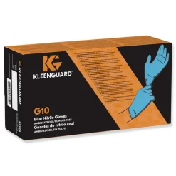 KleenGuard G10 Powder-Free Nitrile Gloves - Blue, Large (100/Box, 10 Boxes/Carton)