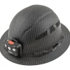 Klein Tools 60347 Class C Vented Full Brim Hard Hat with Rechargeable Lamp - KARBN Pattern