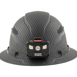 Klein Tools 60347 Class C Vented Full Brim Hard Hat with Rechargeable Lamp - KARBN Pattern