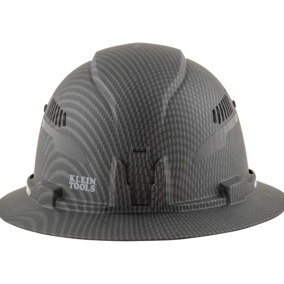 Klein Tools 60347 Class C Vented Full Brim Hard Hat with Rechargeable Lamp - KARBN Pattern