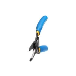 Klein Tools 7.4 in. Solid and Stranded Copper Wire Stripper and Cutter - Blue/Yellow