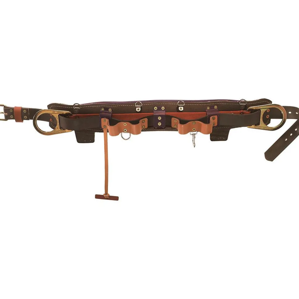 Klein Tools 44 in. to 52 in. Body Belt with 2 Pocket Tabs - Brown