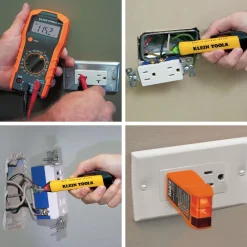 Klein Tools Digital Multimeter, Noncontact Voltage Tester and Electrical Outlet Test Kit