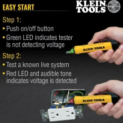 Klein Tools Digital Multimeter, Noncontact Voltage Tester and Electrical Outlet Test Kit