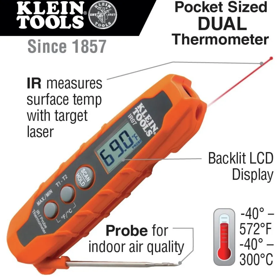 Klein Tools Dual IR/Probe Thermometer
