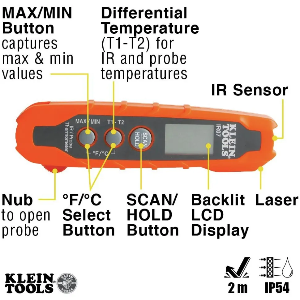 Klein Tools Dual IR/Probe Thermometer