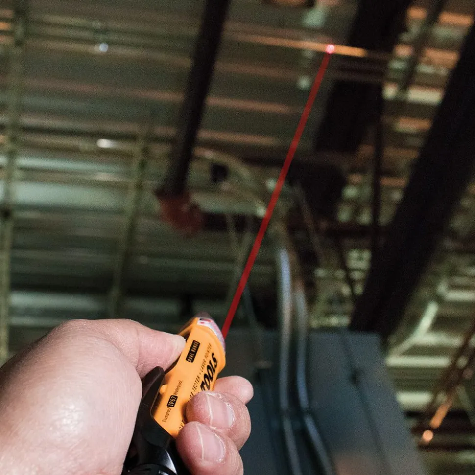 Klein Tools Dual Range Cordless Non-Contact Voltage Tester Kit and GFCI Receptacle with 2 Batteries