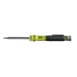 Klein Tools 4-in-1 Electronics Multi-Bit Pocket Screwdriver Set with Professional Phillips and Slotted Bits