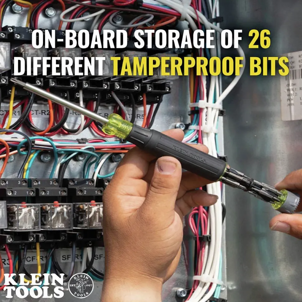 Klein Tools 27-in-1 Multi-Bit Precision Screwdriver Set with Tamperproof Bits