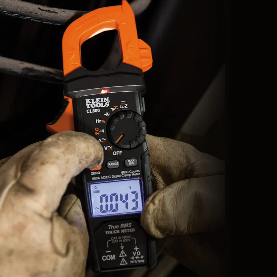 Klein Tools Low Impedance AC TRMS Cordless Auto-Range Digital Clamp Meter Kit
