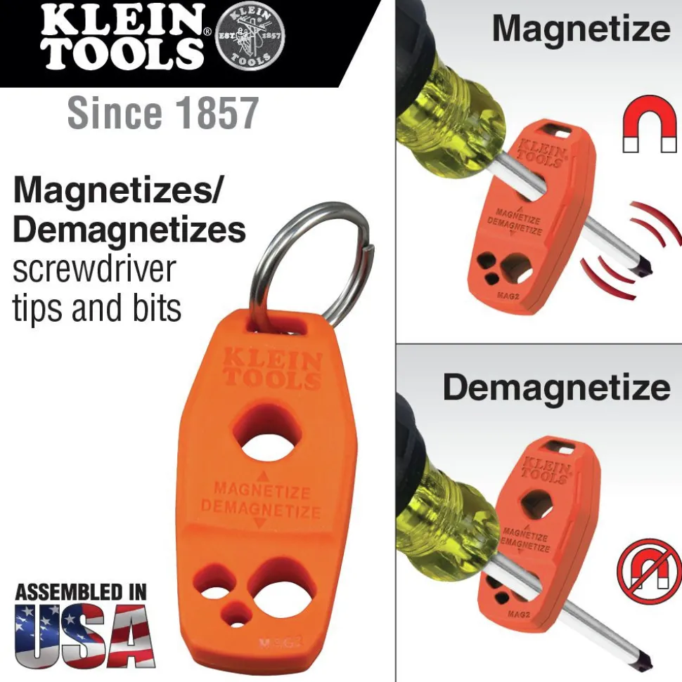 Klein Tools Magnetizer/Demagnetizer for Screwdriver Bits and Tips