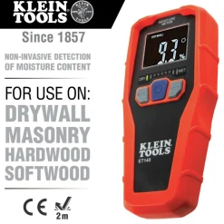 Klein Tools Pinless Moisture Meter for Drywall, Wood, and Masonry