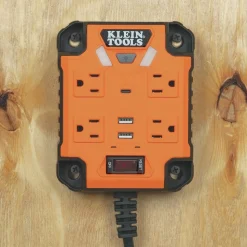 Klein Tools PowerBox 1 Magnetic Power Strip with Surge Protector