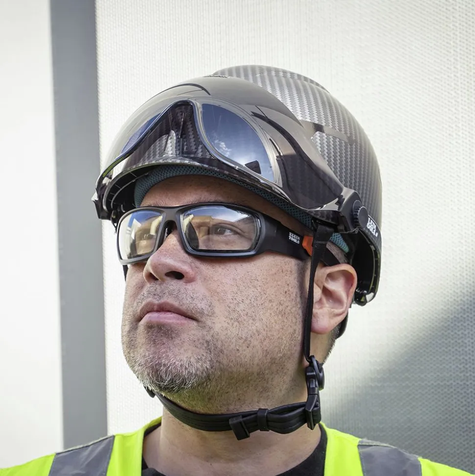Klein Tools Premium KARBN Pattern Non-Vented Class E Safety Helmet with Headlamp