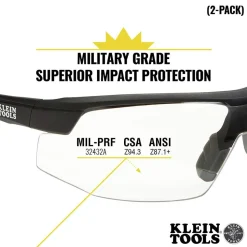 Klein Tools Standard Safety Glasses - Clear Lens (2/Pack)
