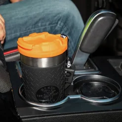 Klein Tools Tradesman 20 oz. Stainless Steel Tumbler with Flip-top Lid
