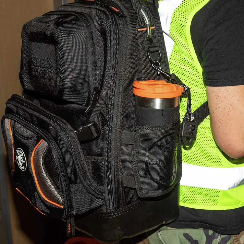 Klein Tools Tradesman 20 oz. Stainless Steel Tumbler with Flip-top Lid