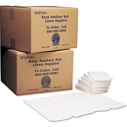 Koala Kare 13 in. x 19 in. Sanitary Baby Changing Station Bed Liners - White (500/Carton)