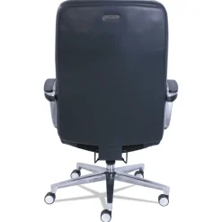 La-Z-Boy Commercial 2000 Big/tall Executive Chair, Lumbar, Supports 400 Lb, 20.25-in To 23.25-in Seat Height, Black Seat/back, Silver Base