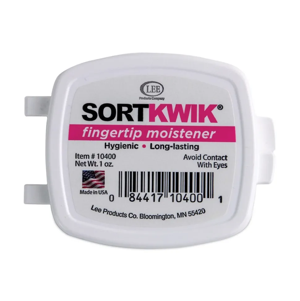 LEE 1 oz. Sortkwik Fingertip Moisteners - Pink