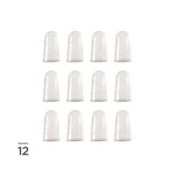 LEE Size 11.5 Micro-Gel Fingertips - Medium Clear (12/Pack)