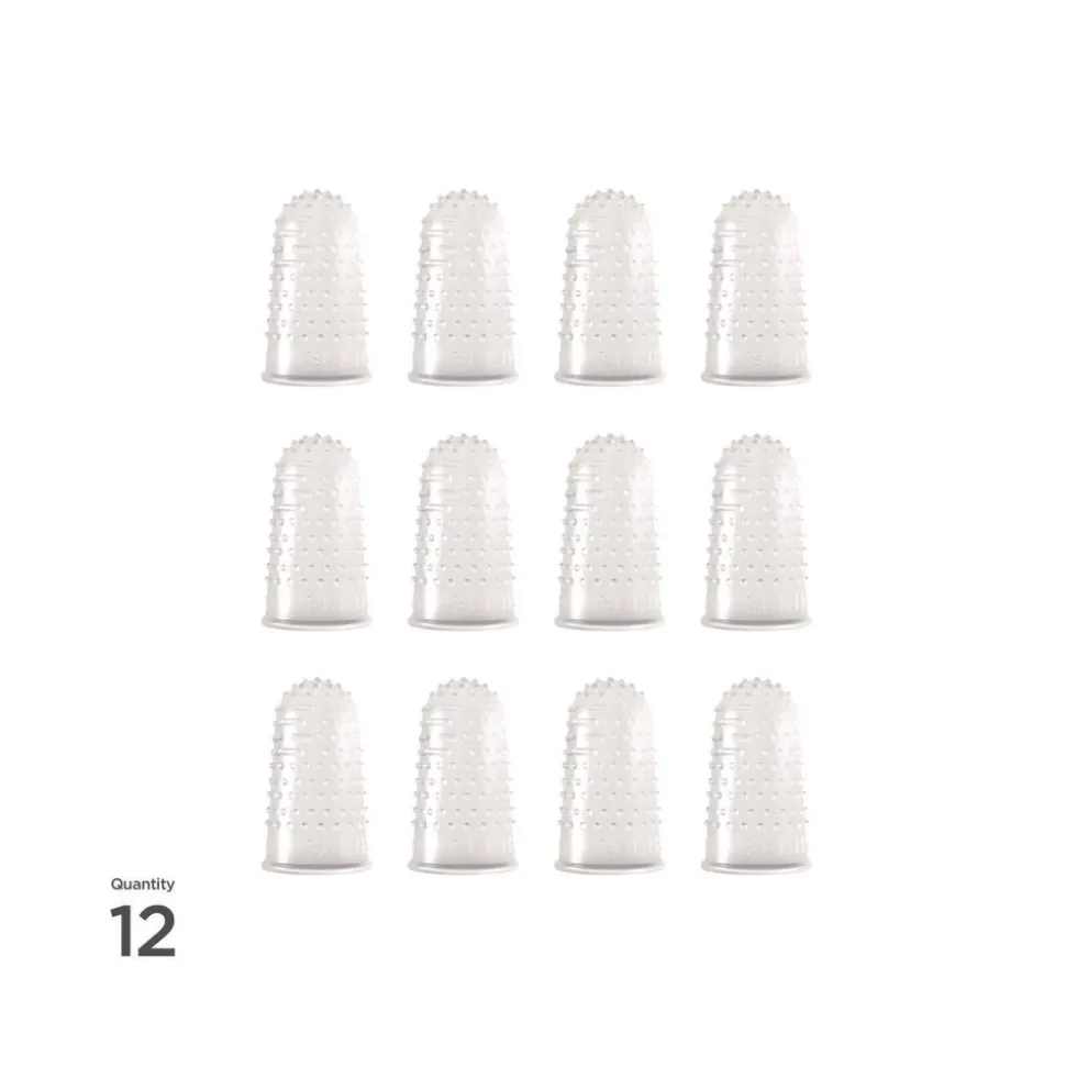 LEE Size 11.5 Micro-Gel Fingertips - Medium Clear (12/Pack)