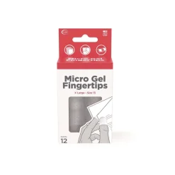 LEE Size 13 Micro-Gel Fingertips - X-Large Clear (12/Pack)