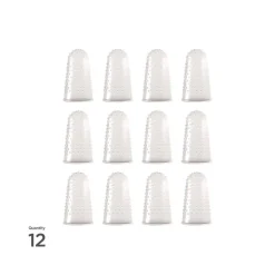 LEE Size 13 Micro-Gel Fingertips - X-Large Clear (12/Pack)
