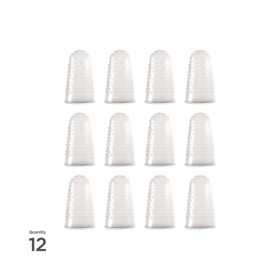 LEE Size 13 Micro-Gel Fingertips - X-Large Clear (12/Pack)