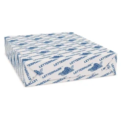 Lettermark 8.5 x 11 20 lb Bond Weight 5-Hole (5/16 in.) Top Punched Custom Cut-Sheet Copy Paper - White (500-Sheets/Ream)