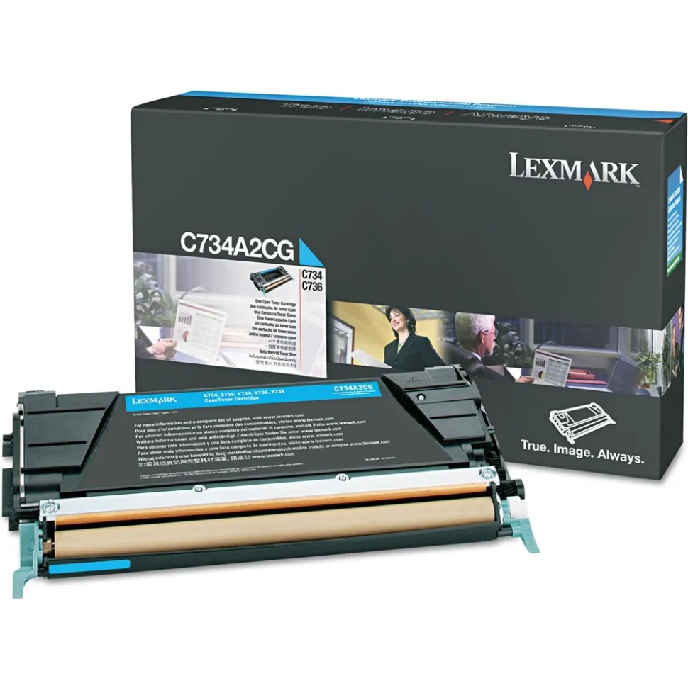Lexmark CX734/C746/CX738 6000 Page Yield Toner Cartridge - Cyan