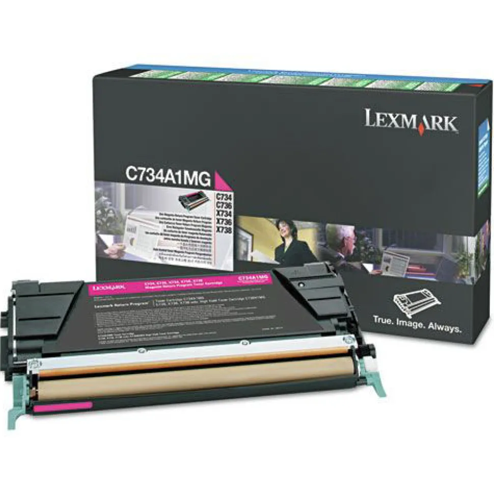 Lexmark Return Program 10,000 Page-Yield High-Yield Toner - Magenta
