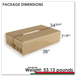 Linea Italia 31.25 in. x 23.25 in. x 45.25 in. 1-Leg Study Carrell Add On - Cherry