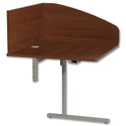 Linea Italia 31.25 in. x 23.25 in. x 45.25 in. 1-Leg Study Carrell Add On - Cherry