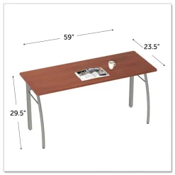Linea Italia Trento Line 59.13 in. x 23.63 in. x 29.5 in. Rectangular Desk - Shaker Cherry