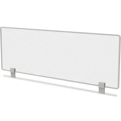 Linea Italia Trento Line 47.13 in. x 1.75 in. x 15.5 in. Polycarbonate Dividing Panel - Translucent