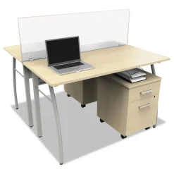 Linea Italia Trento Line 47.13 in. x 1.75 in. x 15.5 in. Polycarbonate Dividing Panel - Translucent